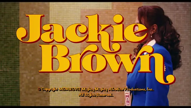 Characteristics Of The Jackie Brown Font