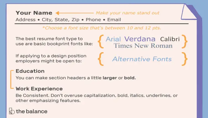 Choose A Readable Font Size And Style