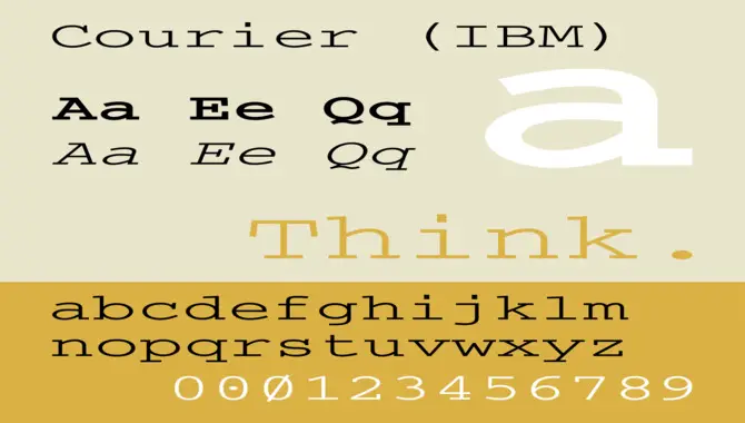 Courier Font Family