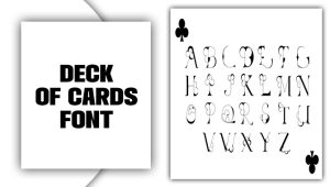 Embrace The Deck Of Cards Font: Enhance Your Design