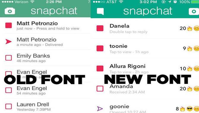 Describing On What Font Does Snapchat Use