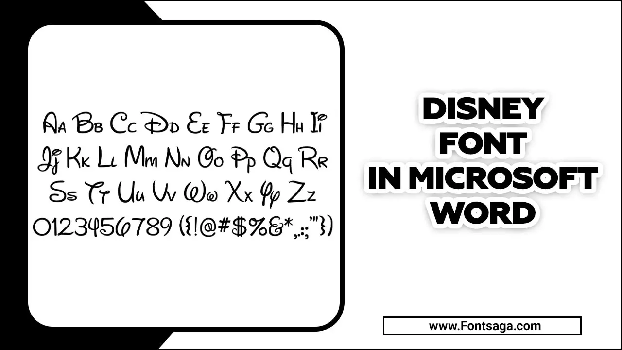 Disney Font In Microsoft Word