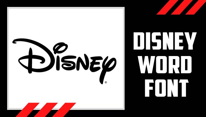Disney Word Font