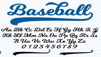 Los Angeles Dodgers Jersey-lettertype .TTF -  België