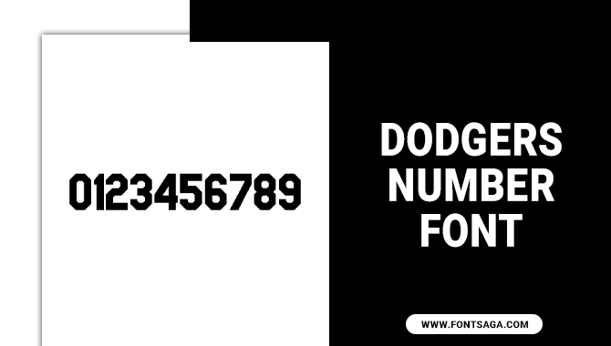 Dodgers Number Font