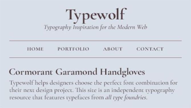 Examples Of How To Use Google Font Garamond For Your Designs