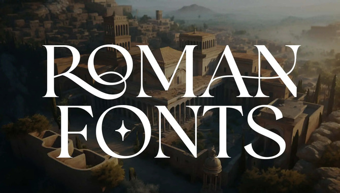 Exploring Different Typefaces And Styles Of Roman Letters Font