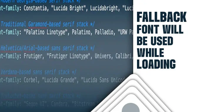 Fallback Font Will Be Used While Loading