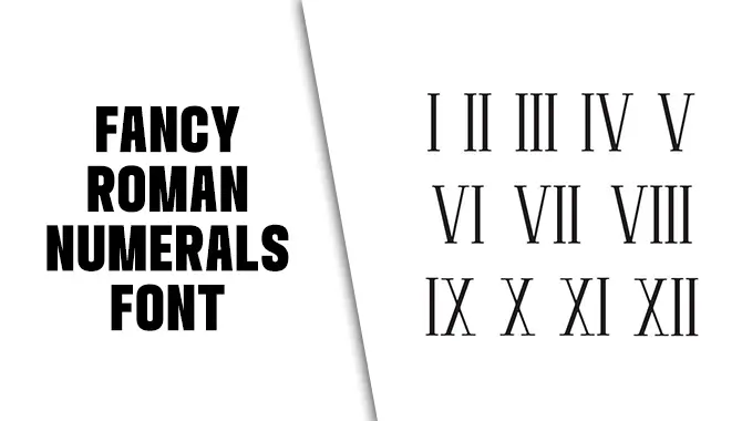 Fancy Roman Numerals Font