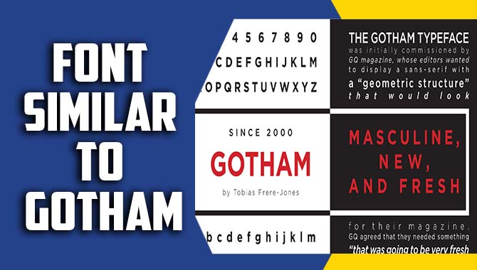 Font Similar To Gotham