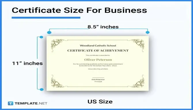 Font Size And Spacing For Certificates