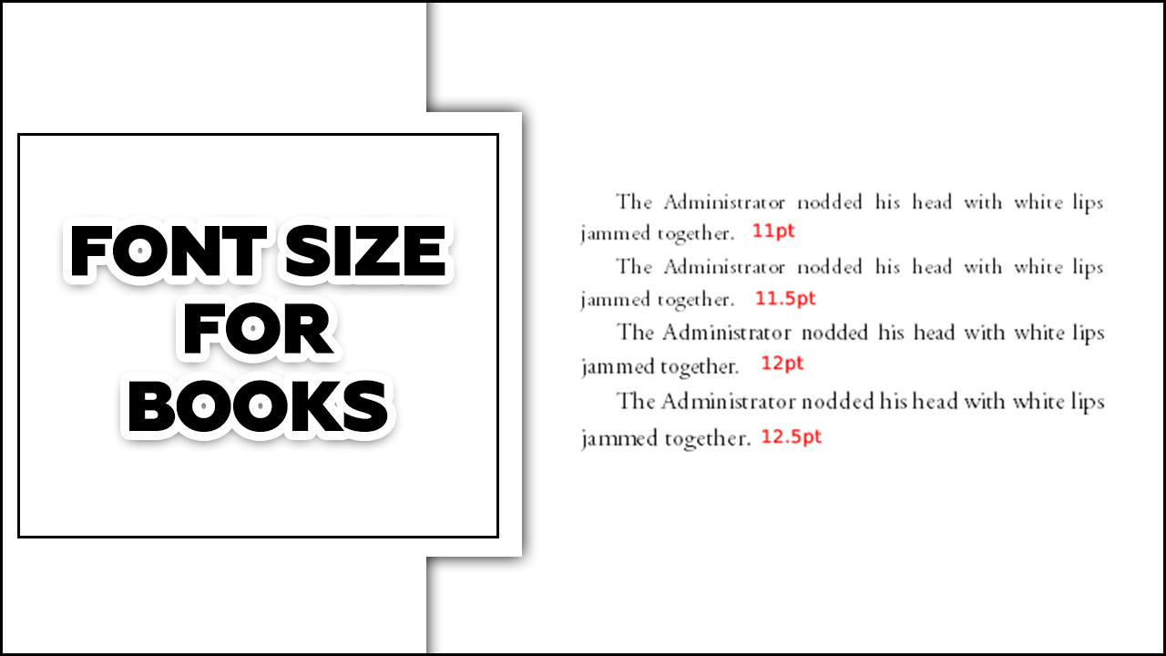Font Size For Books