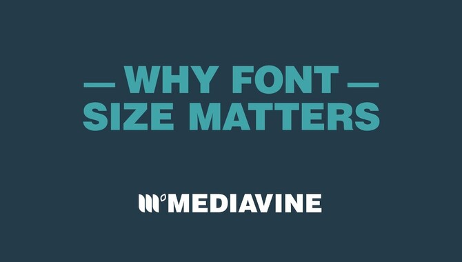 Font Size In Advertising And Marketing
