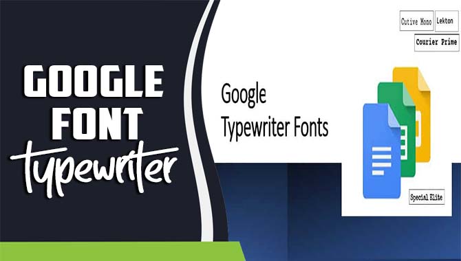 Google Font Typewriter