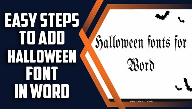 Halloween Font In Word