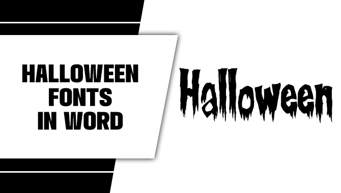 Halloween Fonts In Word