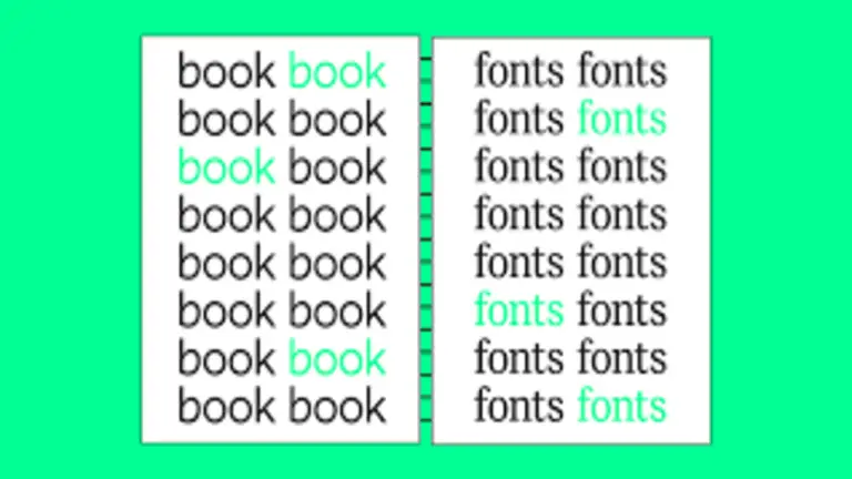 what is the most common font size used in books