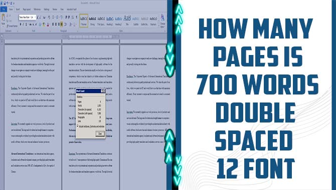 How Many Pages Is 700 Words Double Spaced 12 Font