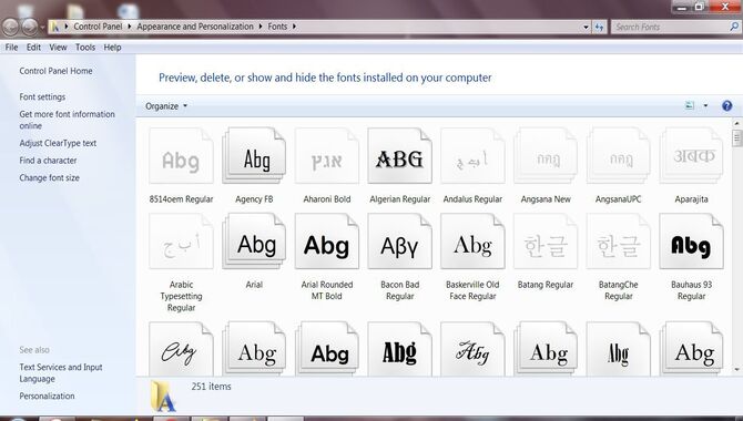 How To Add Fonts To The Windows Font Folder