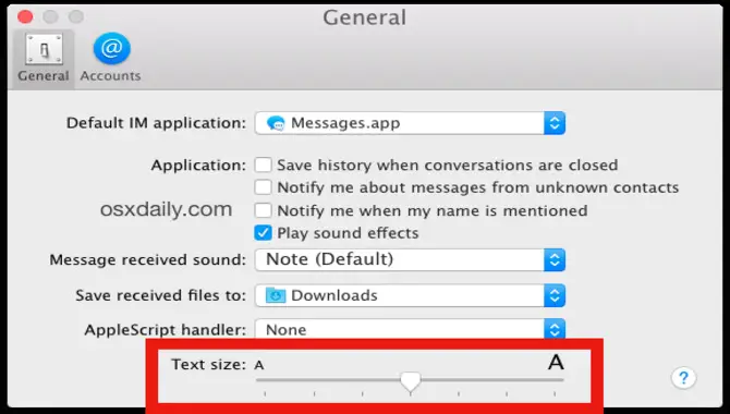 How To Change Apple Text Message Font Size