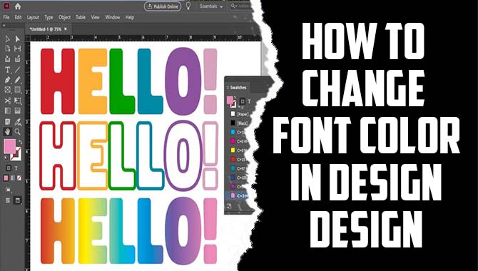 How To Change Font Color In Design Design