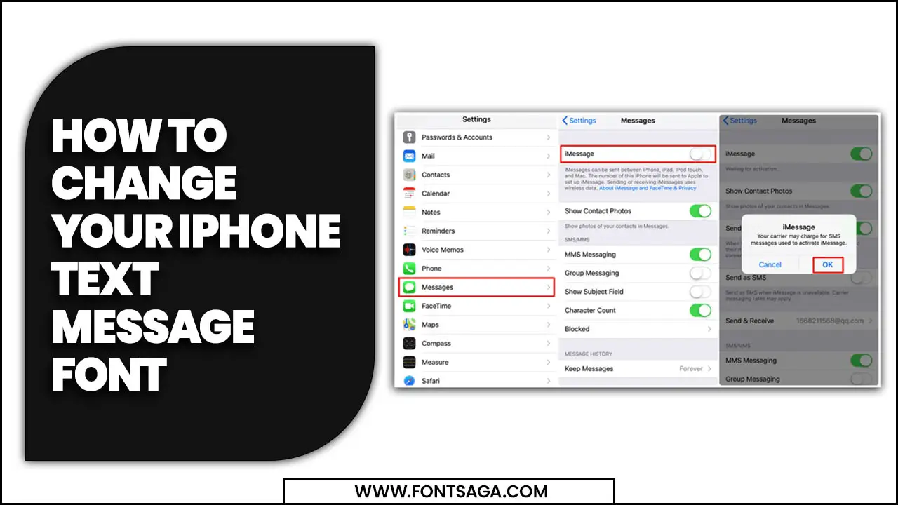 How To Change Your iPhone Text Message Font