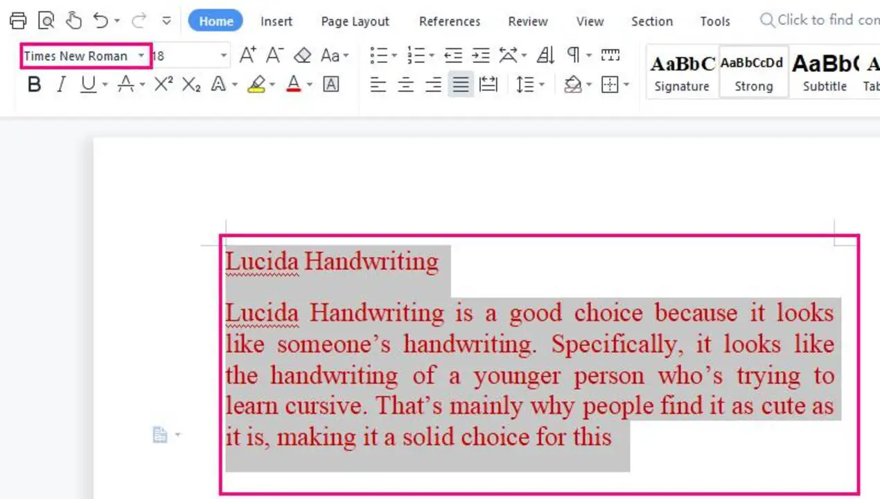 How To Choose Official Document Font