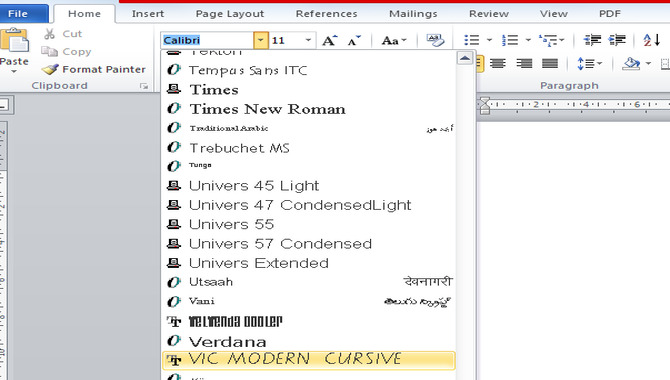 How To Download And Install Cursive Font In Word