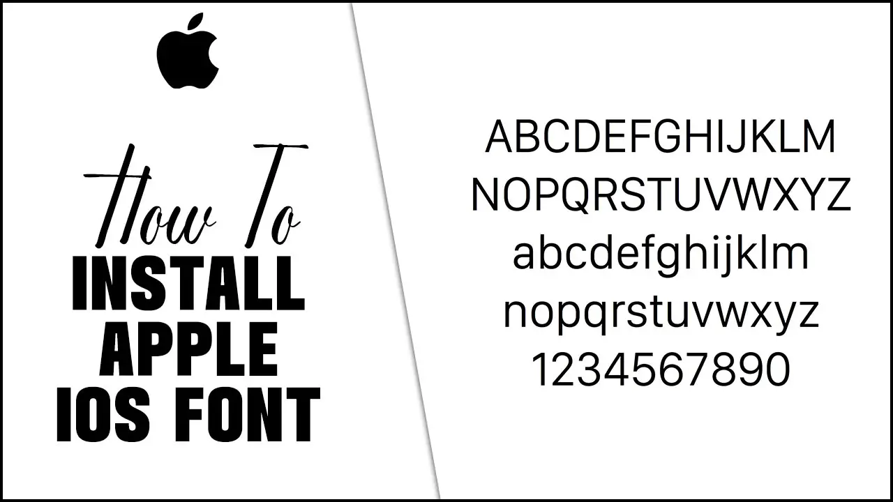 How To Install Apple Ios Font