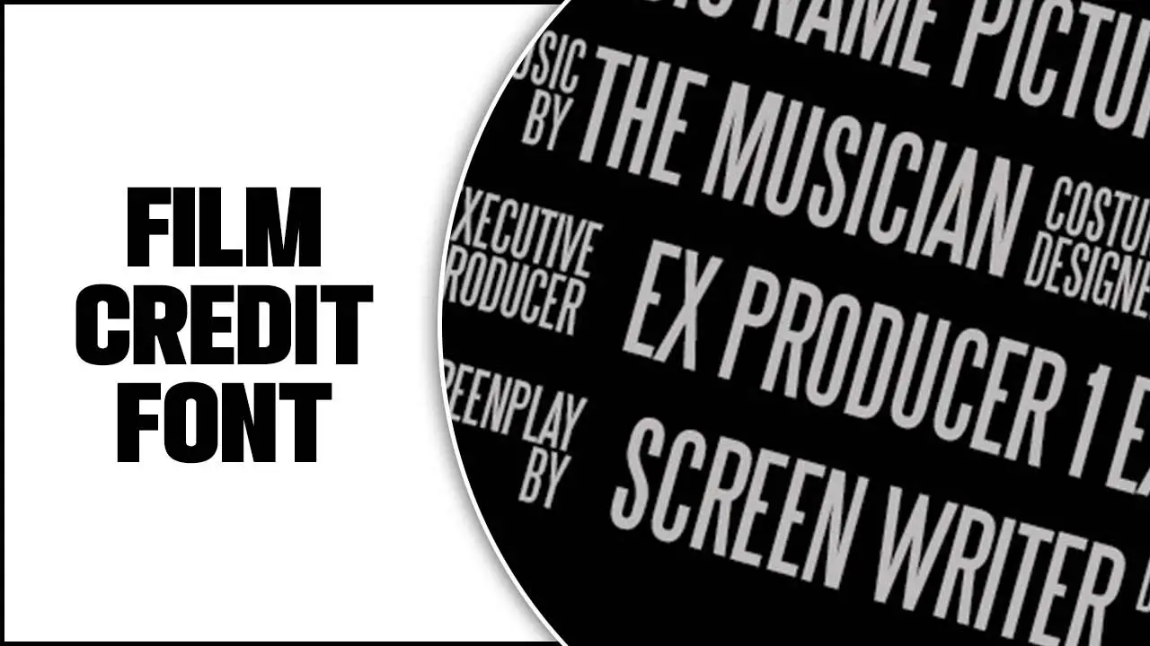 How To Install Film Credit Font