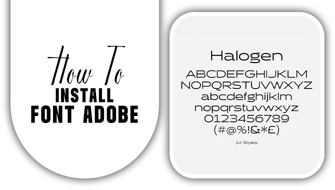 How To Install Font Adobe