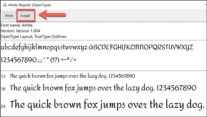 How To Install These Fonts