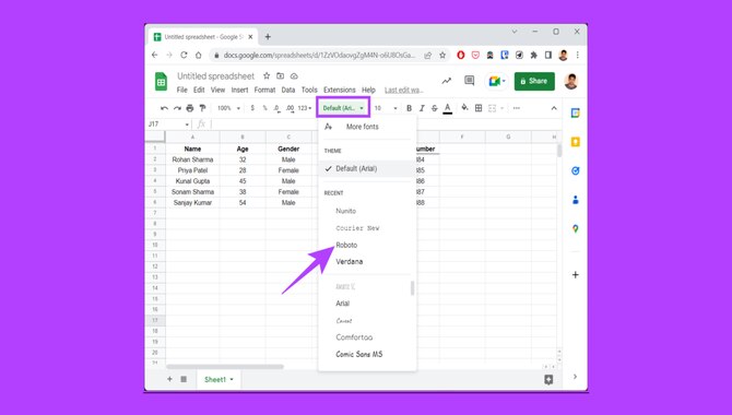 How To Permanently Set Default Font In Google Sheets