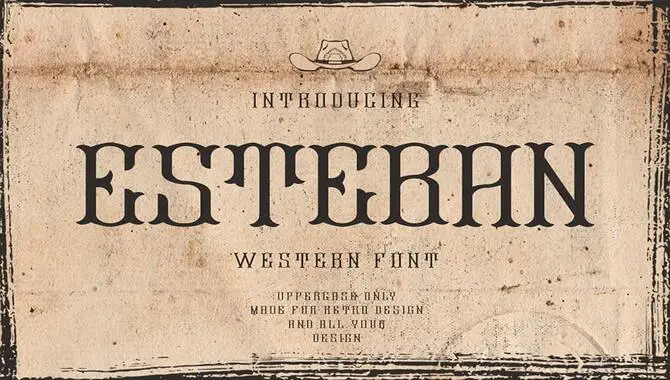 How To Use A Western Letter Font In Design
