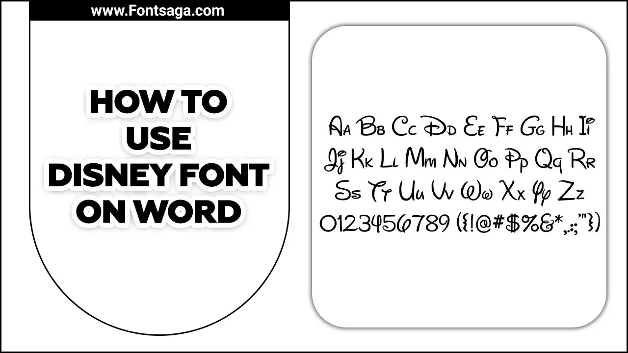 How To Use Disney Font On Word