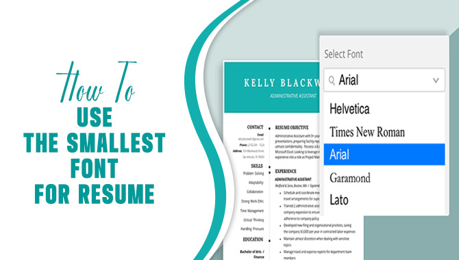 How To Use The Smallest Font For Resume