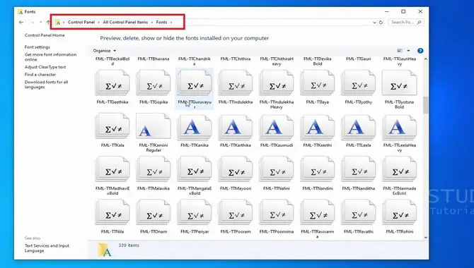 How To Use Windows Font Folder