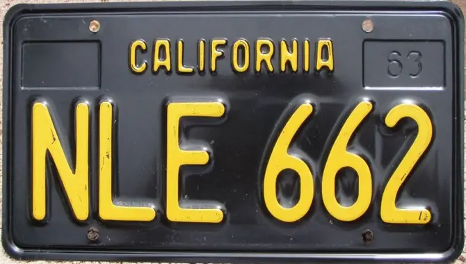In Detail, California License Plate Font