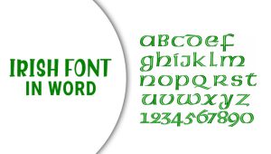 Irish Font In Word: How To Enhance Your Document Formatting