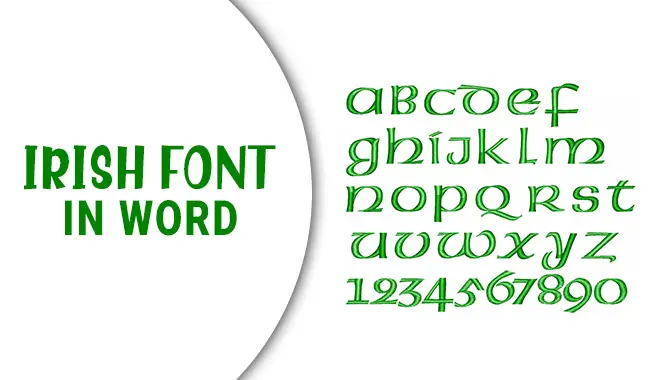 celtic font for word