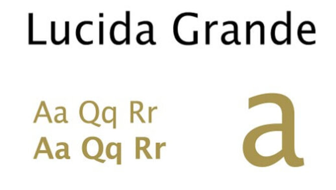 Lucida Grande Font