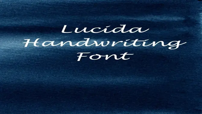 Lucida Handwriting