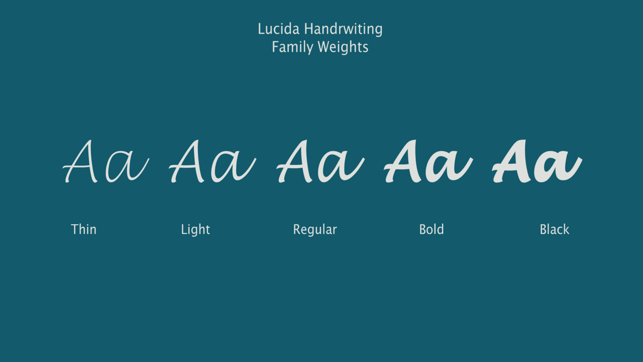 Lucida Handwriting