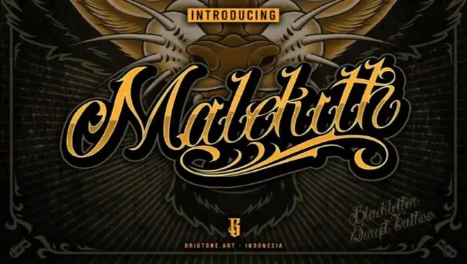 Malekith Tattoo Font