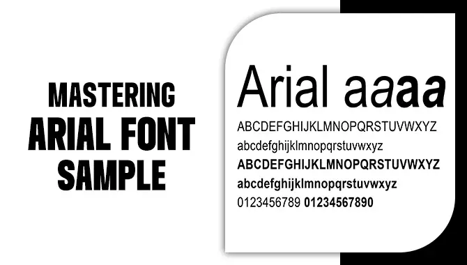Mastering Arial Font Sample