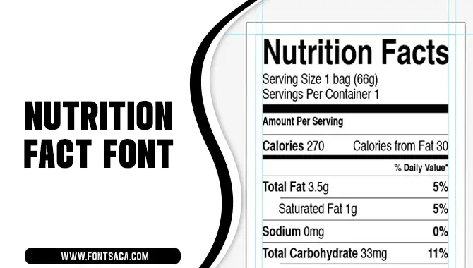 Nutrition Fact Font