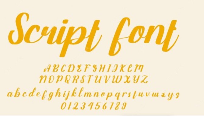 Obtain The Script Font
