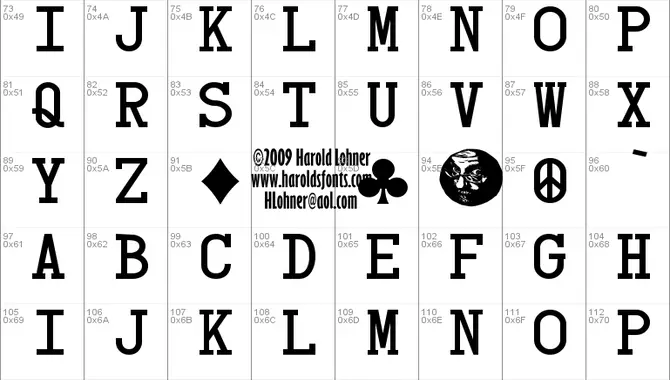 Overview Of Playing Card Font