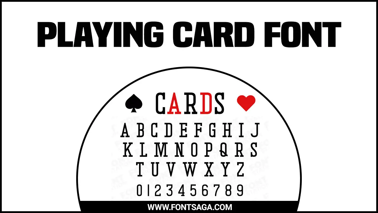Playing Card Font