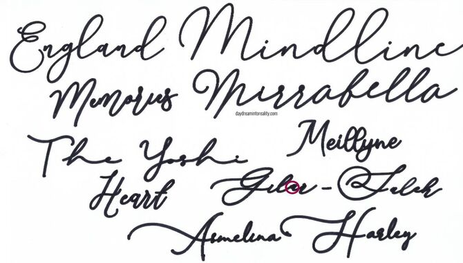 Popular Script Fonts For Writers
